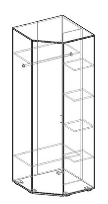 Альтернатива шкаф угловой в Среднеколымске - srednekolimsk.mebelnovo.ru | фото