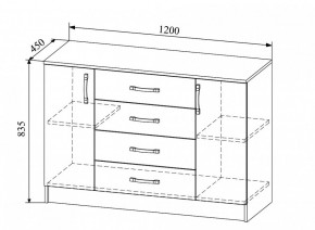 Комод Софи СКМ 1200.1 в Среднеколымске - srednekolimsk.mebelnovo.ru | фото