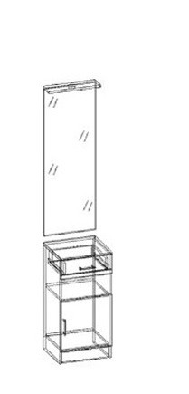 Машенька зеркало с тумбой в Среднеколымске - srednekolimsk.mebelnovo.ru | фото
