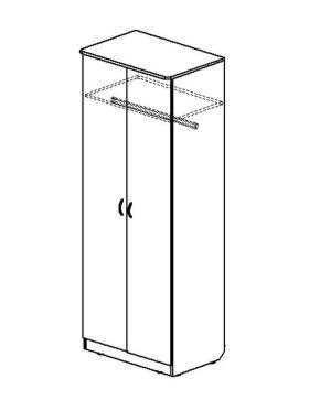 Шкаф распашной 2-х створчатый в Среднеколымске - srednekolimsk.mebelnovo.ru | фото