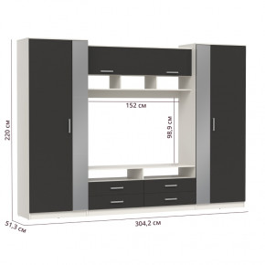 ШМЦ Вена  91.01 с зеркалом в Среднеколымске - srednekolimsk.mebelnovo.ru | фото